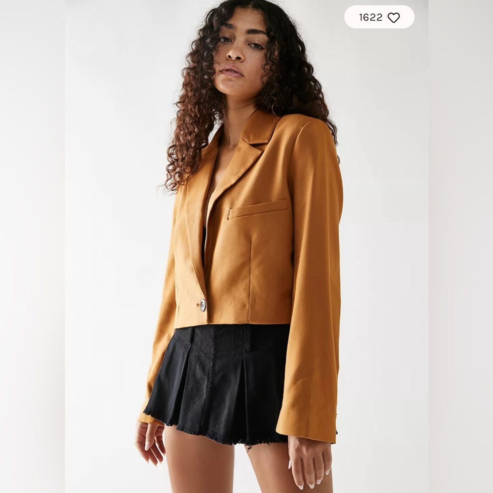 Free People Block Party Crop Blazer. NWOT